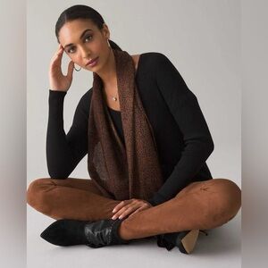 WHBM Faux Suede Runway Leggings